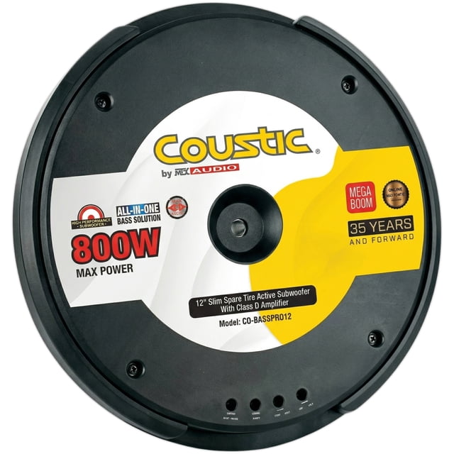 Subwoofer Amplificado Coustic CO-BASSPRO12 12 PLG 800W