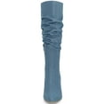 thumbnail image 5 of BLISSFUL STEP Women's Pointed Toe Slouched Stiletto Heels Knee High Boots, 5 of 7