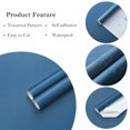 thumbnail image 2 of Papel pintado Ismoon Blue Cobalt Peel Stick Vinyl 45x1000 cm, 2 of 8