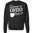 thumbnail image 2 of Inktastic Someone in Ohio Loves Me Adult Sweatshirt, 2 of 4