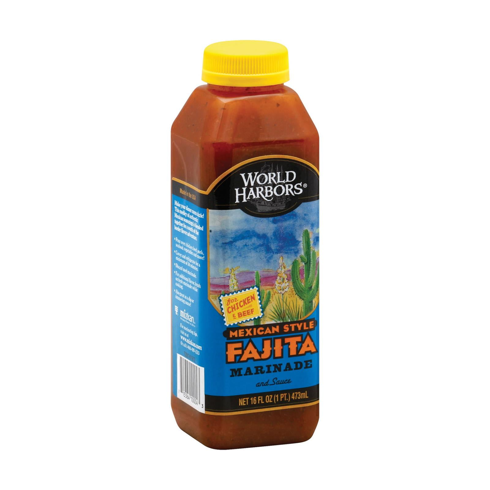 World Harbor Fajita Marinade and Sauce Mexican Style Case of 6 16
