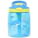 thumbnail image 1 of Botella de agua para niños Tritan de 16OZ con pajita abatible, asa de transporte flexible y botón fácil de presionar, sin BPA, muy adecuada para la escuela y la botella de agua deportiva para niños Fokelyi WMZY-490-3, 1 of 7