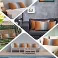 thumbnail image 6 of Burnt Orange Gray Ombre Long Body Pillow Covers, Vintage Farmhouse Wooden Soft Breathable Throw Pillow Cases with Invisible Zipper, Decorative Pillowcase Pillows Protectors for Sofa Bed Couch 20"x60", 6 of 9