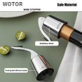 thumbnail image 4 of Tapones para Vino WOTOR de Acero Inoxidable con Silicona, Paquete de 3, 4 of 7