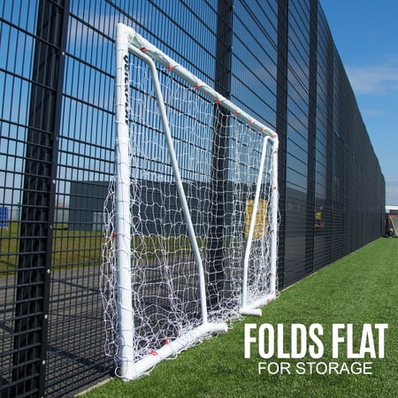 サッカーゴール 3.6m×1.8m (12×6ft) 折りたたみ 軽量 サッカー 試合用 練習用 トレーニング 子供 大人 クイックプレイ 正規代理店 1年保証 Q-FOLD MATCH