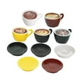 thumbnail image 2 of Juego de taza de café, minijuego de comida, kit de bricolaje, minicasa de muñecas, utensilios de cocina, decoración de escritorio, juguete de comida en miniatura para niños, 10 piezas, 2 of 8