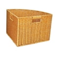 thumbnail image 1 of Canasta de Almacenamiento Esquinera Organizador Cesta Tejida Caja Triangular Resistente Diseño Elegante Material Pp Estructura Ventilada Adecuada para L, 1 of 7