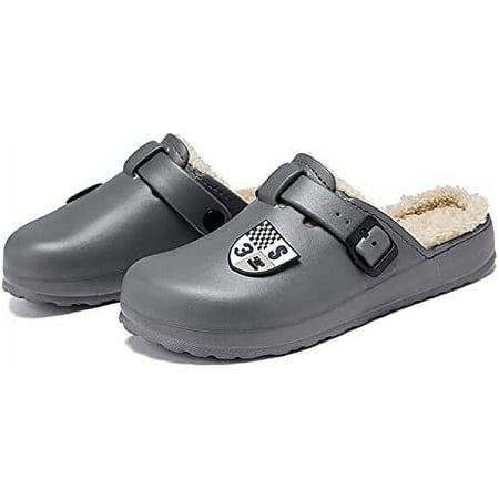 

Women s and Men s Winter Warm Slippers with Fleece Lining Breathable Clogs Garden Mules for Adults Unisex Home Slippers