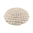 thumbnail image 1 of Feltree 70cm Round Velvet Entryway Rug, Non-Slip Polyester Floor Mat for Bedroom/Dorm, Machine-Washable Low-Pile Design in Neutral Tones, 1 of 7