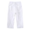 thumbnail image 2 of Richie House Girls' White Cropped Trousers RH2286, 2 of 2