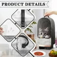 thumbnail image 5 of FKELYI Blender Dust Cover with Handle Grey Daisy Floral Cat Print Anti Splash Water Resistant Blender Mixer Protector Covers for Kitchen Appliance Dustproof Cover, 5 of 6