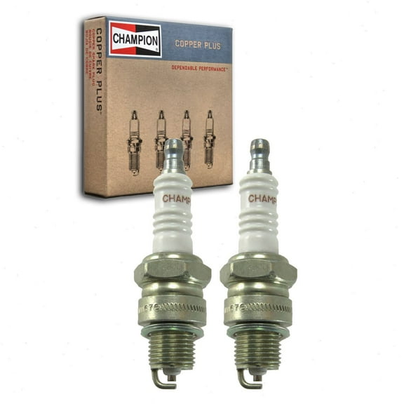 2 pc Champion 312 Copper Plus Spark Plugs for 14E32 42-6FS 4232 AE32 BP6HS BP6HS10 E6TC L87YC S426FS W20FPU W22FPU W6B W6BC W7B W7BC WR7BP Ignition Wire Secondary