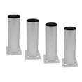 thumbnail image 2 of 4 Uds patas de muebles marco de cama patas de soporte fijo patas de pie de gabinete de Metal de repuesto pata de Metal para mesa para gabinete soporte argén mayimx Pata de la cama, 2 of 9