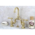 thumbnail image 3 of Kingston Brass KS7992AL English Country Bathroom Bridge Mounted Faucet, Polished Brass, 3 of 4