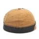thumbnail image 1 of Zhuge Gorra de algodón lavada sin visera con parche elegante para hombre, gorra de marinero Docker amarilla, 1 of 4