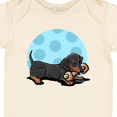 thumbnail image 4 of Inktastic Wiener Dog (dachshund) with Bone Boys or Girls Baby Bodysuit, 4 of 5