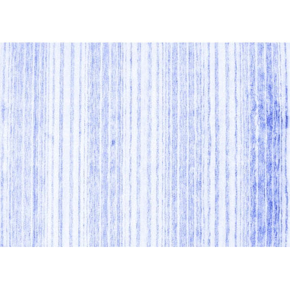 Ahgly Company Machine Washable Indoor Rectangle Abstract Blue Contemporary Area Rugs, 6' x 9'