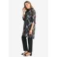 thumbnail image 3 of Jessica London Women's Plus Size Sheer Georgette Mega Tunic, 3 of 5