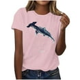 thumbnail image 2 of Pohista Work Tops for Women Tshirts Shirts for Women V Neck Women's Tops, Tees & Blouses Cotton Womens Short Sleeve Shirts orders placed by me recently, 2 of 4