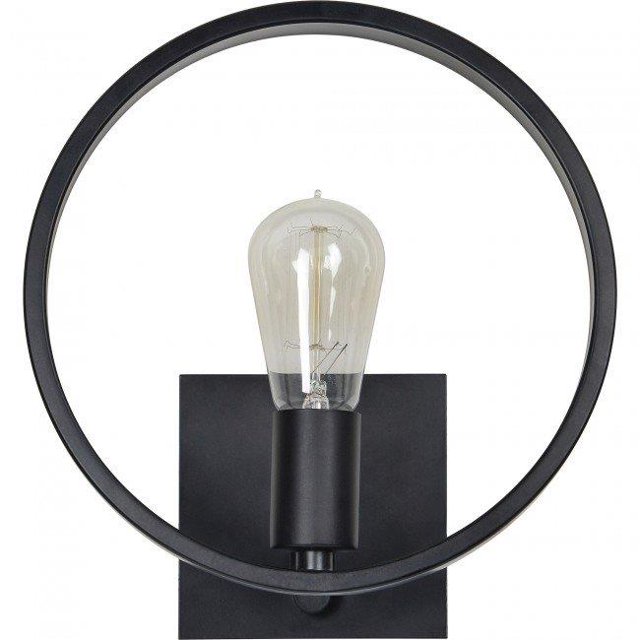 Ren-Wil WS025 Delamar Wall Sconce, Matte Black - Small