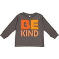 thumbnail image 3 of Inktastic Be Kind Logo in Orange Boys or Girls Long Sleeve Toddler T-Shirt, 3 of 5