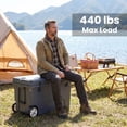 thumbnail image 5 of ELLEGNT 75 Quart Rolling Hard Cooler with 6-Day Ice Retention - Portable Insulated Cooler for Camping, Tailgating, or Beach Gray, 5 of 10