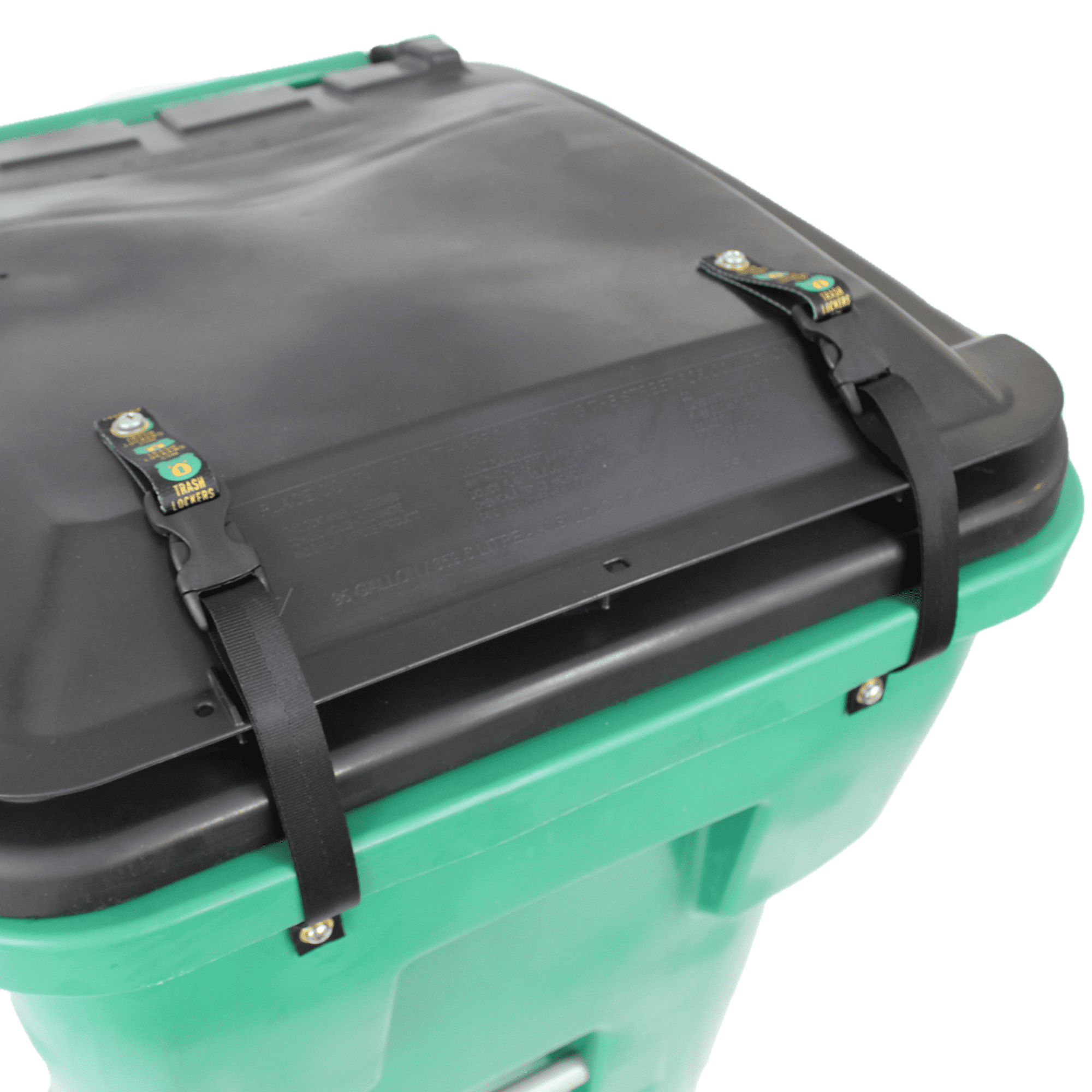 Trash Lock Original Two Strap Lid Lock, Secure and Durable