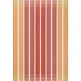 thumbnail image 2 of Unique Loom Outdoor Striped Collection Area Rug - Dash (5' 3" x 8' Rectangle Peach and Salmon/Ivory), 2 of 9