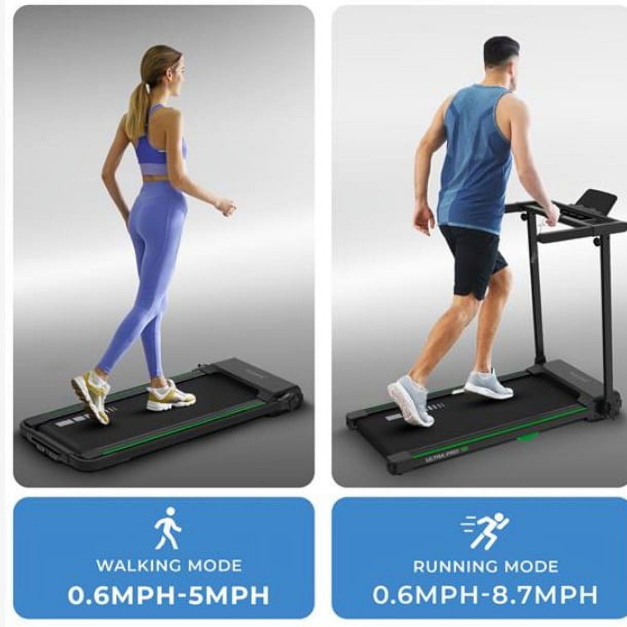 SereneLife  HP Folding Electric Treadmill with Bluetooth App Sync