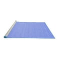 thumbnail image 2 of Ahgly Company Machine Washable Indoor Square Abstract Blue Contemporary Area Rugs, 4' Square, 2 of 4