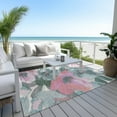 thumbnail image 6 of Addison Rugs Chantille Indoor/Outdoor Transitional Floral Teal Washable Rectangle Rug, 10' x 14', 6 of 6