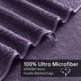 thumbnail image 4 of Smuge 2 Pack Hand Towels (16 x 31 in, Dark Purple) 600 GSM Ultra Soft Microfiber Towel Set Thick Cozy Quick Dry Shower Bathroom Towels for Bathroom Kitchen Spa Hotel Gym, 4 of 6