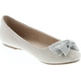 thumbnail image 7 of De Blossom Girl GIGI-1X Shimmer Bow Casual Slip On Prom Party Dress Ballet Flat Shoes, 7 of 7
