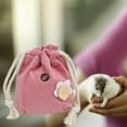 thumbnail image 2 of Bolsa de transporte saliente suave de franela portátil para mascotas pequeñas, para hámster, ardilla planeadora del azúcar, 2 of 8