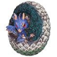 thumbnail image 5 of YAHHU Blue Dragon Baby Egg Resin Decorative Figurine Vivid Cute Magic Animal Knick-Knacks for Living Room Home Garden Decor 7.09 inches / 18 cm, 5 of 9