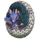 thumbnail image 4 of Figuras de animales de jardín con forma de huevo de dragón de resina, interesantes, decorativas, bonitas y vívidas, para sala de estar, dragón azul, 4 of 14