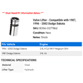 thumbnail image 2 of Valve Lifter - Compatible with 1987, 1996 - 2002 Dodge Dakota 1997 1998 1999 2000 2001, 2 of 2