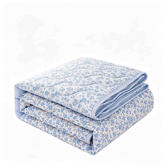 Tunhigl Soft Cotton Spandex Blend Summer Cooling Blanket, Stretch Breathable Lightweight Air Condition Quilt, 59Ă—39in Portable Mini Throw for Office Naps, Sofa, Travel & Indoor Rest