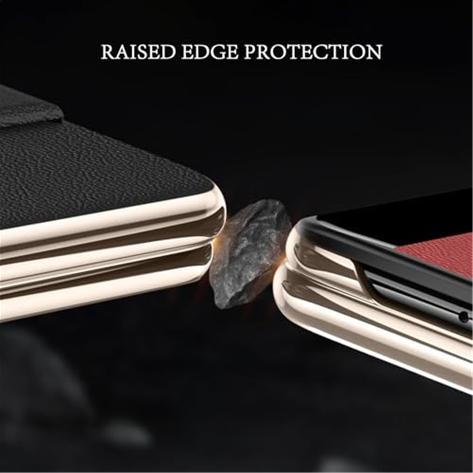 Case For Huawei Honor Magic V6, PU Leather Shell With Scratch-Resistant Smart View Window Folio Wristlet Holder Cover