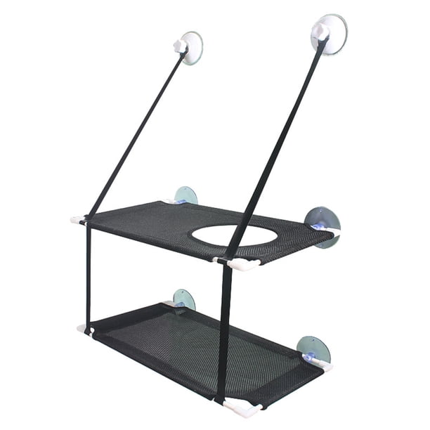 Hamaca Asiento con Ventana Gato Ahorro de Espacio Cama para Gato montada en la Ventana Percha de Seguridad duradera para Gatos con Ventosas Traje para Gatos Grandes y pequeños