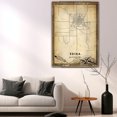 thumbnail image 5 of Edina Vintage Map Prints Canvas, Missouri Map Art Canvas, Canvas, Edina Map City style vintage Canvas , Canvas Wall Art, Street Map Artwork Canvas, 5 of 6
