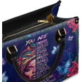 thumbnail image 3 of Black Women's Leather Bag, Medium Size,  Vegan Leather, Valentine's Day Gifts for Her, Wife, or Mother, 3 of 6
