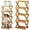 D, variant on No Assembly Bamboo Shoe Rack 2026 Upgraded Foldable Corner Shoe Rack Brown Shoe Shelf for Entryway Closet Dorm,Space Saving Shoe Organizer,Multi-purpose Storage Rack(2 Layer)