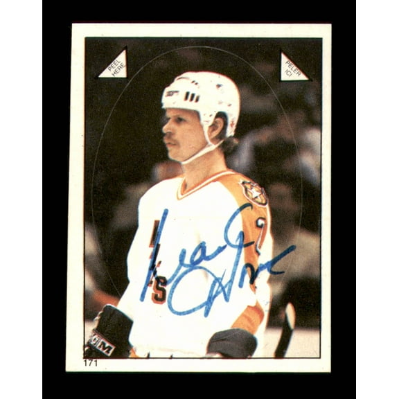 Mark Howe Autographed 1983-84 O-Pee-Chee Stickers Card #170 Philadelphia Flyers SKU #251528