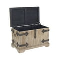 thumbnail image 2 of Household Essentials Decorative Victorian Inspired Trunk, Rustic Brown, Small, 2 of 2