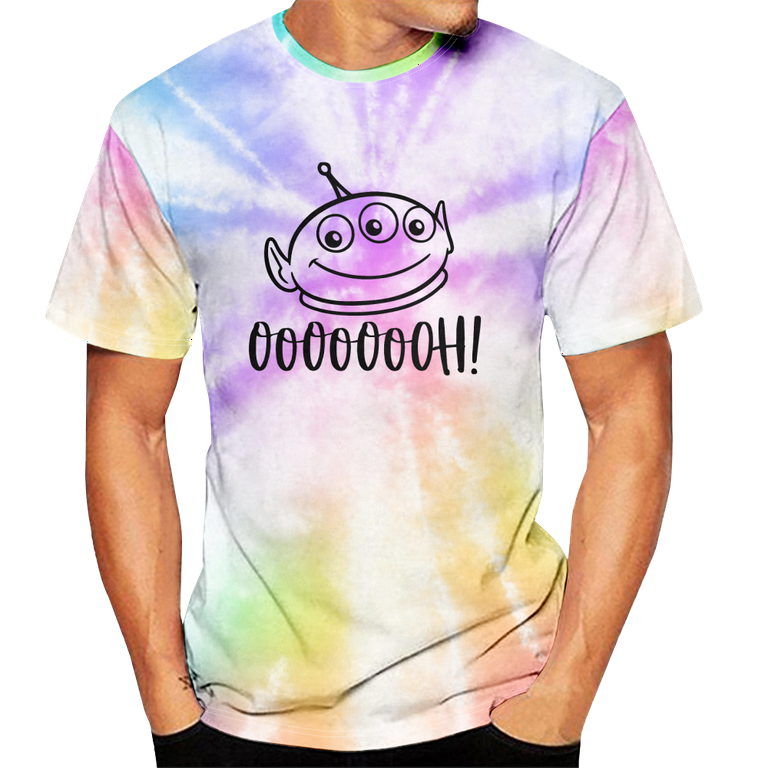 Family Tie Dye Toy Story Aliens Print Youth Kids T-Shirt Family