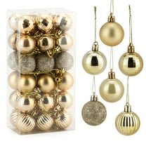 Spencer Christmas Ball, 36pcs Shatterproof Ball Ornaments Set, Christmas Tree Decorations Xmas Hanging Christmas Baubles for Holiday Wedding Party (40mm/1.6")