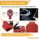 thumbnail image 5 of Clip para gafas de sol en el coche Unique Bargains, soporte universal para gafas de sol en el parasol del coche, ante metal rojo 10x4cm 1 Pcs, 5 of 7