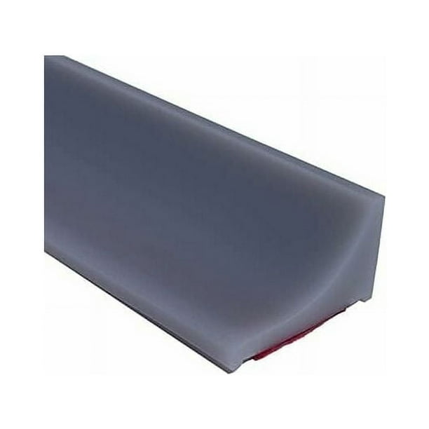 Barrera de ducha gris de 2 m y sistema de retención de silicona, umbral de ducha antidesbordamiento, presa de agua de goma autoadhesiva, sello de puerta impermeable para piso de baño