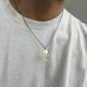 thumbnail image 2 of Funny Doodle Necklace Personalized Stainless Steel Smiley Middle Finger Pendant Necklace Jewelry Gift, 2 of 5